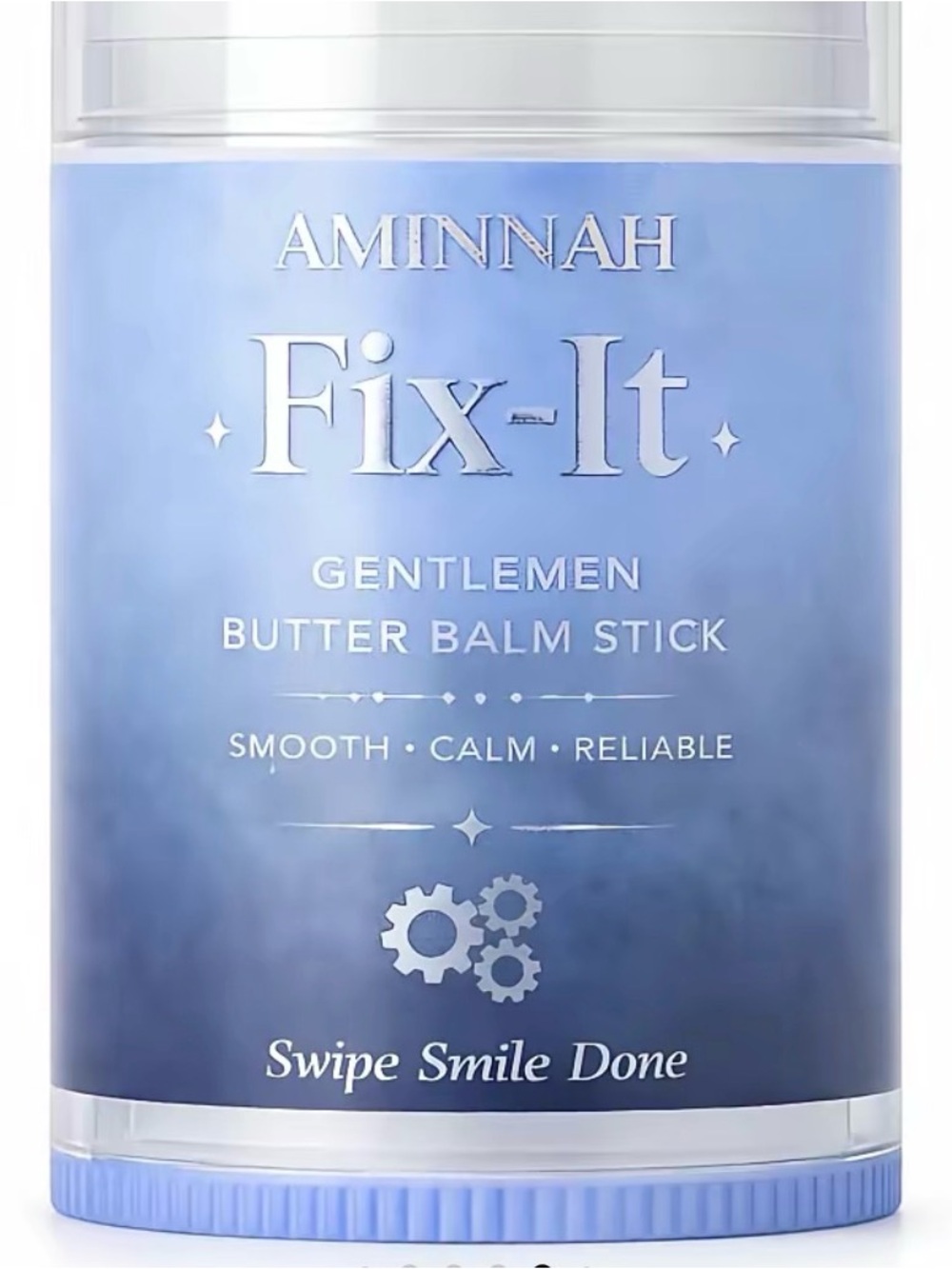 NEW!! AMINNAH Fix-It Gentlemen Butter Balm Stick - Light Blue